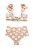 GORUNRUN-spring summer beach outfit  Polka Dot Bikini Swimwear