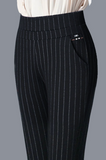 GORUNRUN Striped Pockets Casual Pants