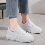 GORUNRUN-Graduation Gift Back to School Season Summer Spring Outfit Graceful Slouchy Women's White Breathable Platform Sneakers