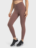 GORUNRUN-Fitness & Yoga Wear 25 Inch Cross Waist No Front Seam Women Yoga Leggings with Pockets Yoga Pants Fitness Sport Legging for Workout Running