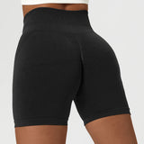 GORUNRUN-Fitness & Yoga Wear 5" Scrunch Booty Shorts for Women High Waist Tummy Control Seamless Workout Shorts for Biker Cycling Running Gym