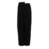 GORUNRUN-Women's black skirt 2024 summer new niche design slit satin drapey slimming long skirt Casual luxury women's clothing Vestidos
