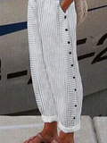 GORUNRUN Striped Casual Buttoned Pants