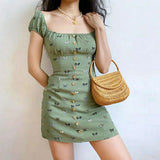 GORUNRUN-Women Summer Sexy y2k Fairy Dress Casual Loose Dress Aesthetic Butterflies Print Mini Dress