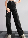 GORUNRUN Casual Loose Plain Cargo Pants