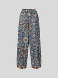 GORUNRUN -Women Ethnic Vintage Cotton-Blend Casual Wide-Leg Pants