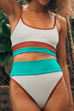 GORUNRUN-spring summer beach outfit Fashion Sexy Solid Patchwork Swimwears