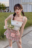 GORUNRUN-summer outfits y2k style casual spring outfits Camisole With Bow Lace