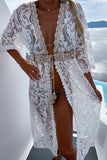 GORUNRUN-spring summer beach outfit Sexy Vacation Solid Patchwork Swimwears Cover Up