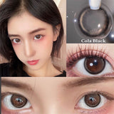 Gorunrun- Cola Black Contact Lenses(6 months wear)