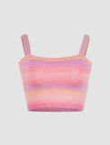 GORUNRUN-Ins Style Street Fashion Colorful Knit Cami Top