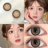 Gorunrun- Light Brown Contact Lenses(6 months wear)