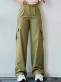 GORUNRUN Casual Loose Plain Cargo Pants