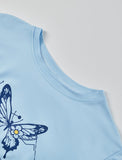 GORUNRUN-Ins Style Street Fashion Butterfly Pattern Crop Top