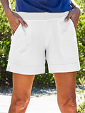 GORUNRUN JFN Solid Pocketed Casual Shorts