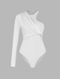 GORUNRUN-Ins Style Street Fashion One Shoulder Bodysuit Top