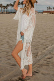 GORUNRUN-spring summer beach outfit  Sheer Shawl Beach Swimwear Cover-up