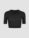 GORUNRUN-Ins Style Street Fashion Collar V Neck Twist Knit Top