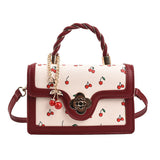 GORUNRUN-Back To School Bag Birthday Gifts Aesthetic Cherry Print Crossbody Bag