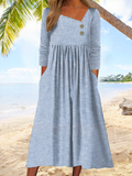 GORUNRUN  Jersey Casual Asymmetrical Loose Dress