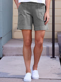 GORUNRUN JFN Solid Pocketed Casual Shorts