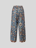 GORUNRUN -Women Ethnic Vintage Cotton-Blend Casual Wide-Leg Pants