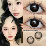 Gorunrun- Cream Black Ring 14.0mm Contact Lenses(6months wear)