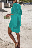 GORUNRUN-spring summer beach outfit  Hollow Knitted Beach Cover-up(4 Colors)