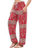 GORUNRUN Abstract Jersey Loose Boho Pants