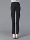 GORUNRUN Striped Casual Fluff/Granular fleece fabric Regular Fit Pants