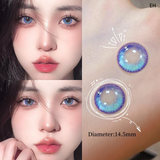 Gorunrun- Anime Girl Tears Blue Cosmetic Contact Lenses