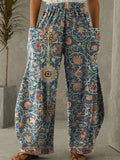 GORUNRUN -Women Ethnic Vintage Cotton-Blend Casual Wide-Leg Pants