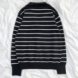 GORUNRUN-Mooirue Spring Women Sweater Polo's Neck Stripe Lapel Slim Fit Autumn Winter Casual Long Sleeve Jumper