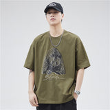 t shirt Cotton Short-Sleeved T-shirt Men's High-End Summer Loose Casual Bottoming Shirt Men's High-End round Neck Half-Sleeve Top Clothes