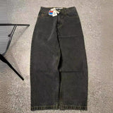 90s streetwear E-Commerce Y2g Big Boy Jeans Harajuku Hip Hop Embroidery Loose Jeans Street High Waist Wide Leg Pants