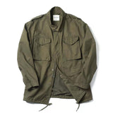 mens outfits Workwear World Retro M65 Trench Coat Spring and Autumn Wear-Resistant Ameikaji Army Green Trench Coat