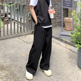 masc outfits 2024 Autumn and Summer New Casual Pants Loose Hong Kong Style Drop-down Suit Pants Trendy All-Matching Trousers Men's Straight Wide-Leg Pants Trendy