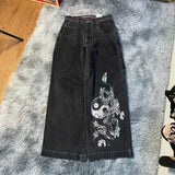 90s streetwear E-Commerce Y2g Big Boy Jeans Harajuku Hip Hop Embroidery Loose Jeans Street High Waist Wide Leg Pants