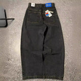 Gorunrun 90s streetwear E-Commerce Y2g Big Boy Jeans Harajuku Hip Hop Embroidery Loose Jeans Street High Waist Wide Leg Pants