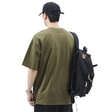 t shirt Cotton Short-Sleeved T-shirt Men's High-End Summer Loose Casual Bottoming Shirt Men's High-End round Neck Half-Sleeve Top Clothes