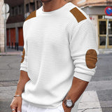 Gorunrun men fall outfits 2024 Autumn and Winter New Men's Sweater round Neck Long Sleeve Stitching Pullover Sweater Slim Sweater