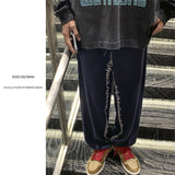 sweatpants outfit men Waffle Ankle-Tied Pants Men's Autumn New Sports Sweatpants Loose Ruan Handsome All-Match Casual Pants for Teenagers and Students