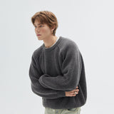 men fall outfits Guye Men's Japanese Fashion Brand 2024 Autumn New Retro Distressed Sweater Men's round Neck Pullover Knitted Sweater