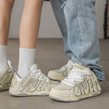 GORUNRUN-Men's Shoes Letter Board Unisex Couple National Fashion Sneakers