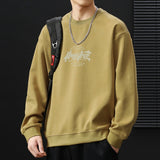 fall outfits men ()2024 New Men's All-Match Youth Fashion round Neck Sweater