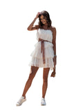 homecoming dresses New Mesh Temperament Chest-Wrapped Sexy Dress Cake Layer Dress