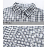 boy outfits Summer 2024 New Japanese Plaid Short-Sleeved Shirt for Boys Trendy All-Match Loose Ruan Handsome Casual Shirt