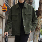 men fall outfits Corduroy Suit 2024 Autumn and Winter Lapel Jacket Men's Casual plus Men's Jacket Coat Feel Autumn Clothes