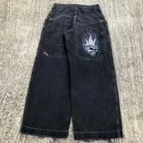 90s streetwear E-Commerce Y2g Big Boy Jeans Harajuku Hip Hop Embroidery Loose Jeans Street High Waist Wide Leg Pants