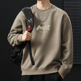 fall outfits men ()2024 New Men's All-Match Youth Fashion round Neck Sweater